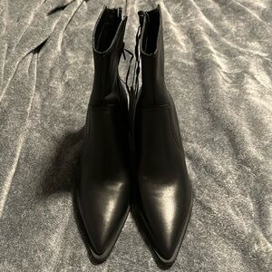 Express Black Leather Boots